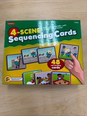 Lakeshore 4-Scene Sequencing Cards - Green/Yellow